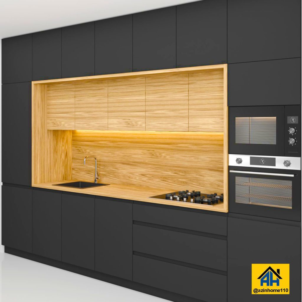 کابینت دو رنگ هایگلس