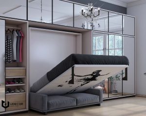 تخت تاشو دو نفره عمودی
